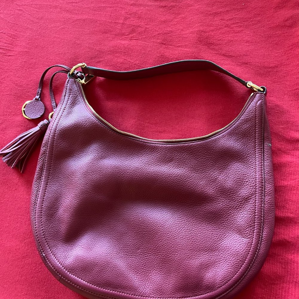 Michael Kors Lydia Leather Handbag.  NWT.  Mulberry - Picture 3 of 3